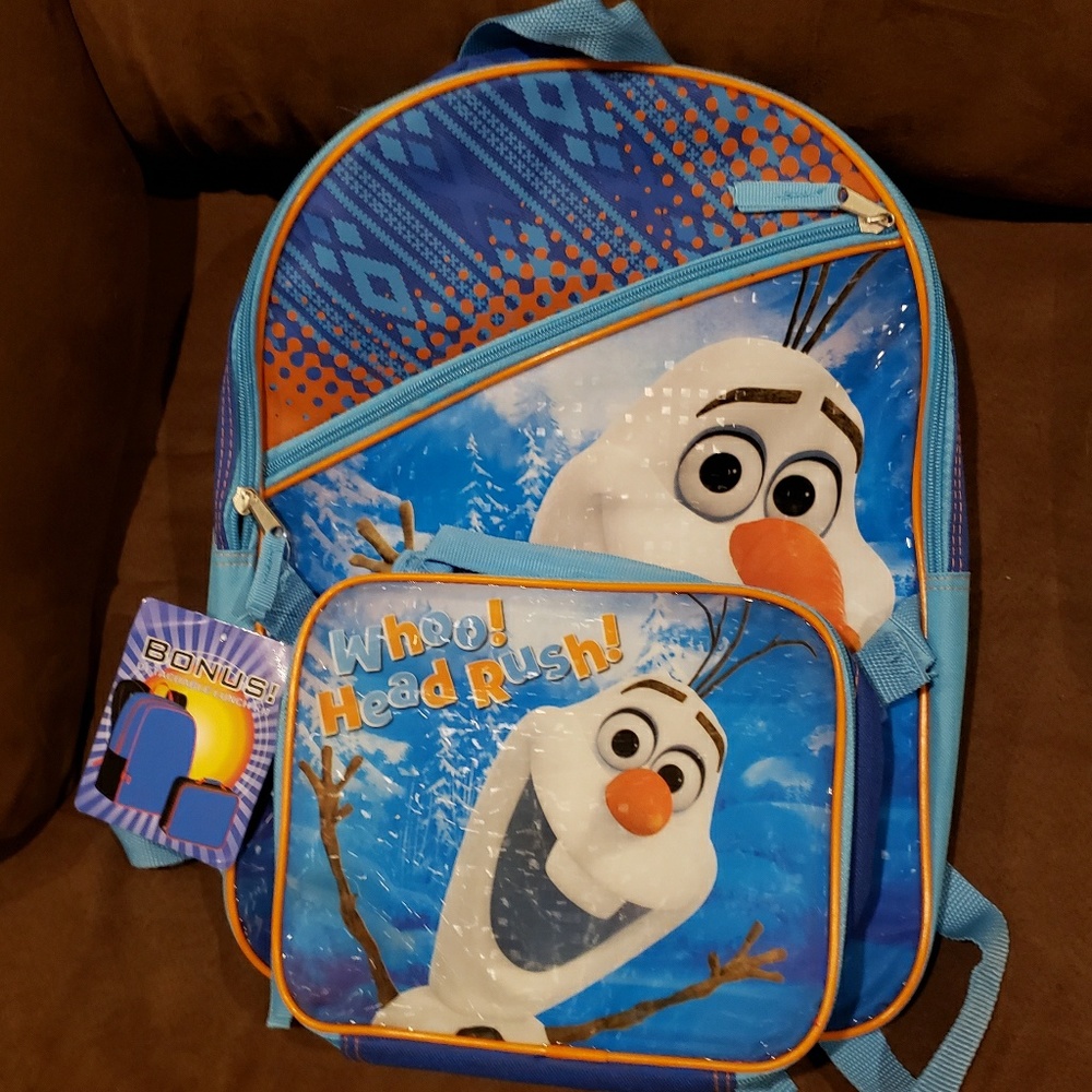 Frozen Bookbag With Lunch Box